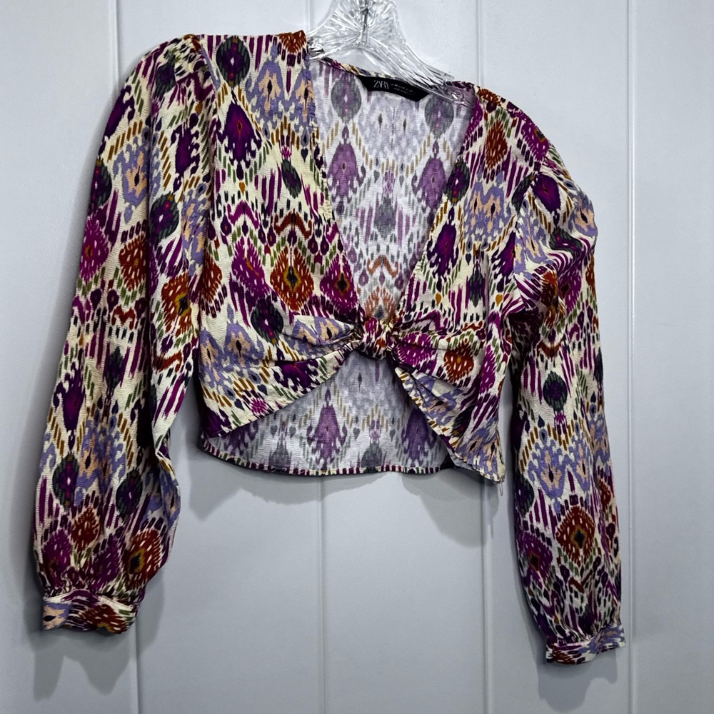 Zara Multicolor Patterned Blouse